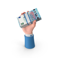 Raising Hand Win Euro 20 R Money PNG & PSD Images