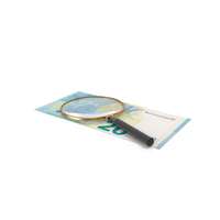 Single Euro 20 Note Magnify Find PNG & PSD Images