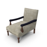 Loki Washed Grey Kilim Armchair PNG & PSD Images