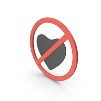 Blocked Heart Symbol PNG & PSD Images