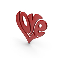 Symbol Heart Love Word PNG & PSD Images