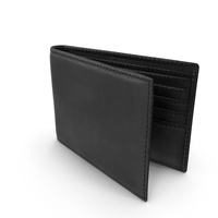 Men Leather Wallet Black PNG & PSD Images
