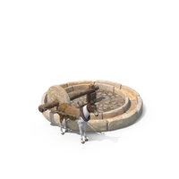 Mule Drawn Stone Well PNG & PSD Images