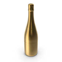 Gold Champagne Bottle PNG & PSD Images