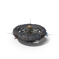 Futuristic Space Station Structure PNG & PSD Images
