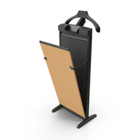 Trouser Press Light Wood Trim Open PNG & PSD Images
