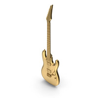 Gold Electric Guitar PNG & PSD Images
