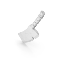 Stylized Axe Grey PNG & PSD Images