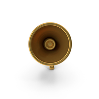 Speaker Megaphone Icon Gold PNG & PSD Images