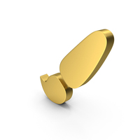 Brush Icon Gold PNG & PSD Images