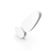 BRUSH ICON WHITE PNG & PSD Images