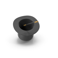 Magician Hat And Wand PNG & PSD Images
