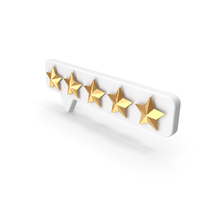 Rating Tab Five Stars PNG & PSD Images