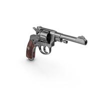 Gun Revolver Nagant M1895 Without Cartridges PNG & PSD Images