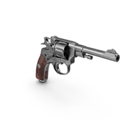 Gun Revolver Nagant M1895 Without Cartridges PNG & PSD Images