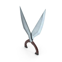 Crossed Knife Weapon Brown Leather PNG & PSD Images