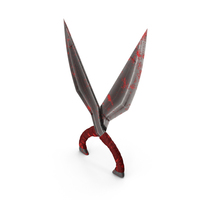Crossed Knife Weapon With Blood PNG & PSD Images