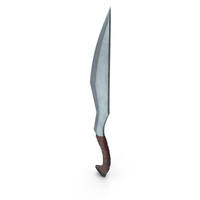 Single Knife Weapon Brown Leather PNG & PSD Images