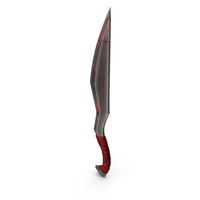 Single Knife Weapon With Blood PNG & PSD Images