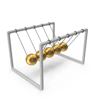 Golden Pendulum Oscillation Swing Science PNG & PSD Images