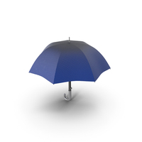 Toon Open Umbrella Blue PNG & PSD Images