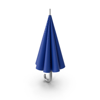 Toon Umbrella Close Blue PNG & PSD Images