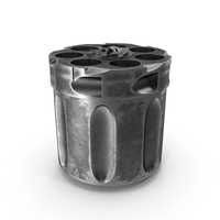 Drum Revolver Nagant M1895 Without Cartridges PNG & PSD Images