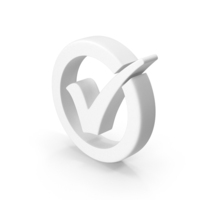 Checkmark Clay PNG & PSD Images