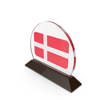 Denmark Flag Trophy PNG & PSD Images