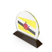 Brunei Darussalam Flag Trophy PNG & PSD Images