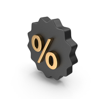 Badge Golden Percent PNG & PSD Images