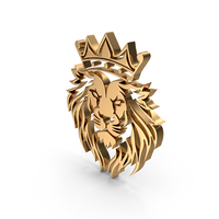 Lion King Logo Gold PNG & PSD Images