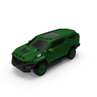 Green Rezvani Armored SUV Simplified PNG & PSD Images