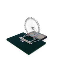 London Eye Millennium Wheel Pier With River Cruises Boat PNG & PSD Images