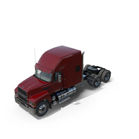 Mack 2025 Pinnacle Day Cab Red PNG & PSD Images