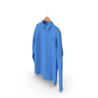 Men Long Sleeve Dress Shirt On Hanger PNG & PSD Images