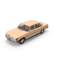 Mercedes Benz 350 SE Yellow PNG & PSD Images
