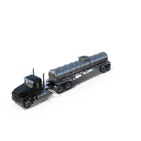 Medium Duty Truck And Tanker Trailer PNG & PSD Images