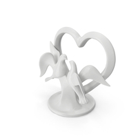 Porcelain Doves Love Sculpture PNG & PSD Images