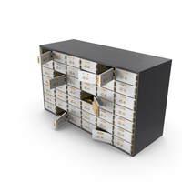 Safety Deposit Box With Gold Bars PNG & PSD Images