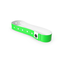 Green Vinyl Wristband Plain Warped PNG & PSD Images