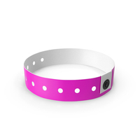 Pink Vinyl Wristband Plain Closed On The Ground PNG & PSD Images