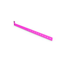 Pink Vinyl Wristband Plain Open Standing PNG & PSD Images