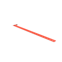 Red Vinyl Wristband Plain Open On The Ground PNG & PSD Images