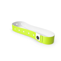 Yellow Vinyl Wristband Plain Warped PNG & PSD Images