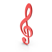 Clef Music Design Red PNG & PSD Images