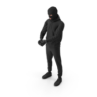 Robber in Handcuffs PNG & PSD Images