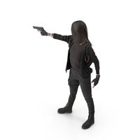 Woman Special Agent Aiming PNG & PSD Images