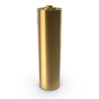 Gold AA Battery PNG & PSD Images