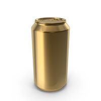 Gold Beer Can PNG & PSD Images